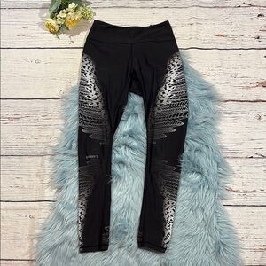 Barry's Bootcamp Winged Graphic Black High Rise Leggings